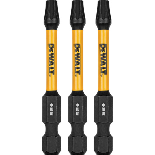 Forets pour tournevis &agrave; chocs FLEXTORQ 3 mcx, Torx, T-25, Prise 1/4" Distribution Industrielle GC