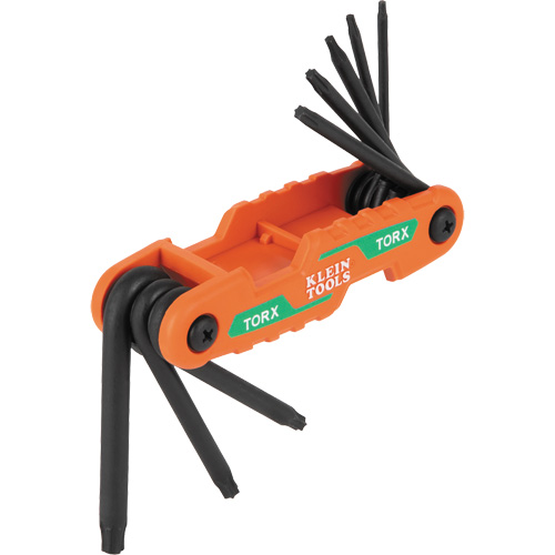 Jeu de cl&eacute;s hexagonales pliant et compact, 8 mcx, Torx Distribution Industrielle GC