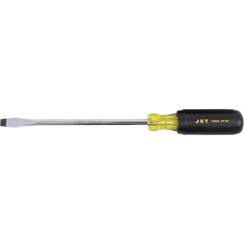 JKSS-8R Tournevis &agrave; fente, Tige de 3/8", Ronde, 8" lo, Prise en Coussin&eacute;e Distribution Industrielle GC