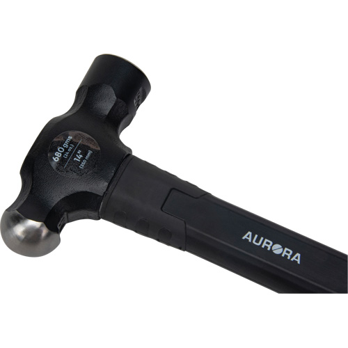 Ball Pein Hammer, 24 oz. Head Weight, Plain Face, Fibreglass Handle Distribution Industrielle GC