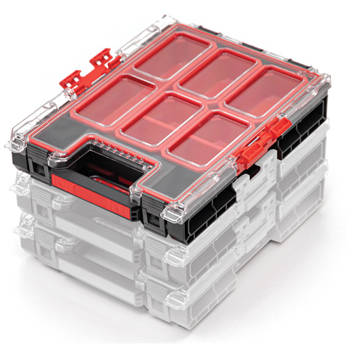Arx Medium Organizer with Bins, 10-3/10" x 14-3/10" x 3", Black Distribution Industrielle GC