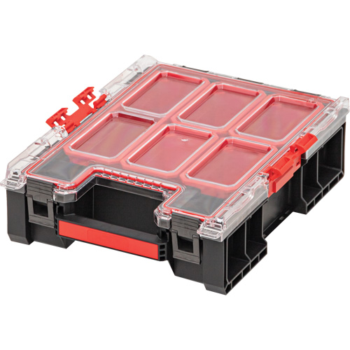 Organisateur moyen haut avec bacs Arx, 10-2/5" x 14-3/10" x 4-1/5", Noir Distribution Industrielle GC