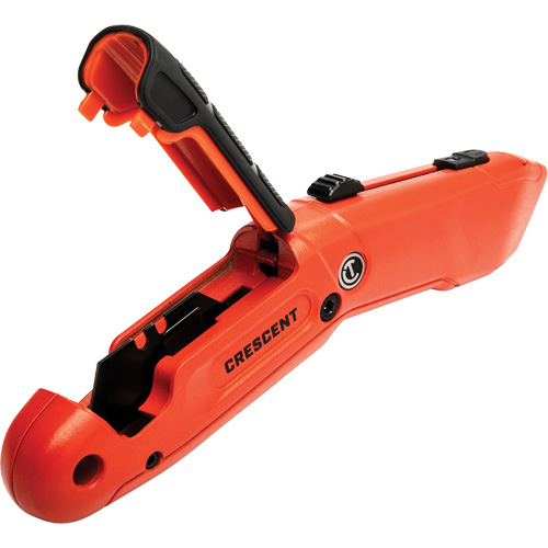 Couteau de s&eacute;curit&eacute; autor&eacute;tractable, 1", Acier, Prise en Aluminium Distribution Industrielle GC