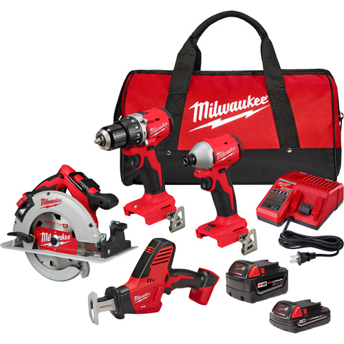 Trousse combin&eacute;e 4 outils, Lithium-ion, 18 V Distribution Industrielle GC