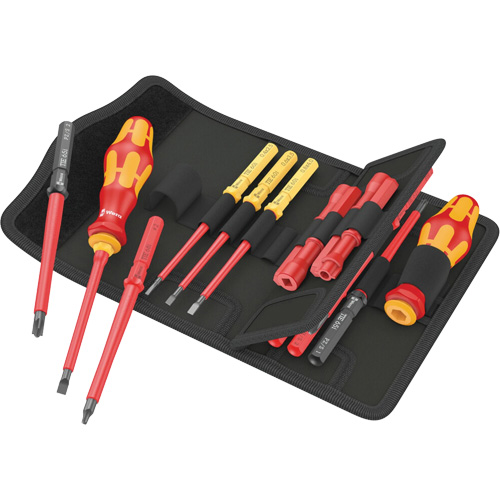 Insulated Screwdriver Set for Slotted Screws, 1000 V, 18 Pcs Distribution Industrielle GC