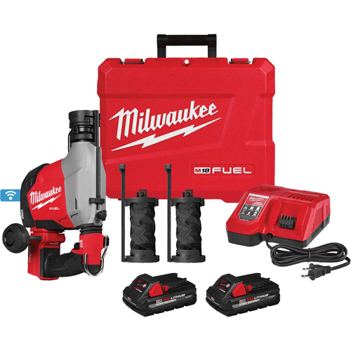 Marteau rotatif &agrave; la verticale FUEL avec extracteur de poussi&egrave;re int&eacute;gr&eacute;, 18 V, 5/8", 1310 tr/min Distribution Industrielle GC