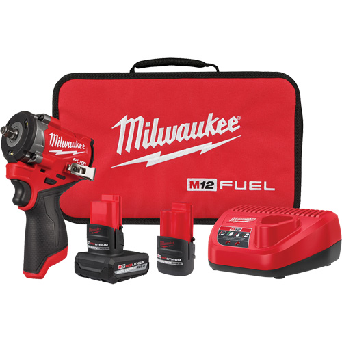 Ensemble de cl&eacute; &agrave; chocs courte Fuel, 12 V, Mandrin 3/8" Distribution Industrielle GC