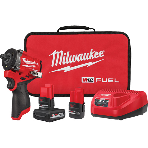 Ensemble de cl&eacute; &agrave; chocs courte Fuel, 12 V, Mandrin 1/2" Distribution Industrielle GC