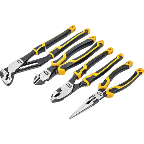 PITBULL Dual Material Mixed Plier Set, 4 Pieces Distribution Industrielle GC