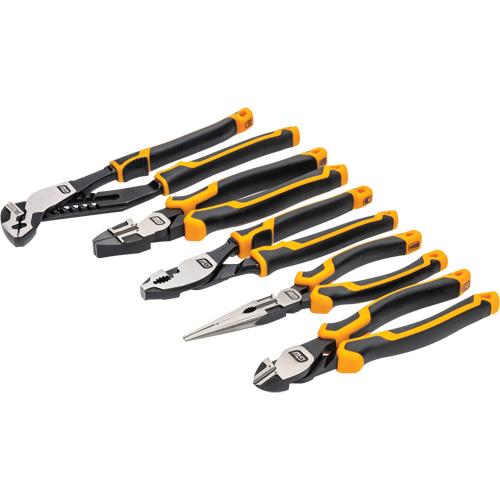 PITBULL Cushion Grip Pliers Set in Foam Storage Tray, 5 Pieces Distribution Industrielle GC