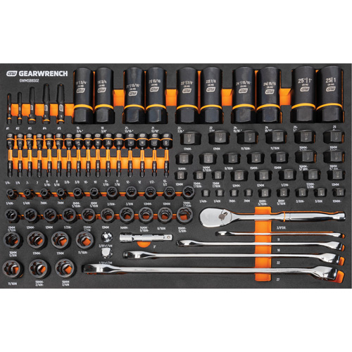 Jeu d'outils pour m&eacute;canicien Bolt Biter dans un plateau de rangement en mousse 97 mcx Distribution Industrielle GC