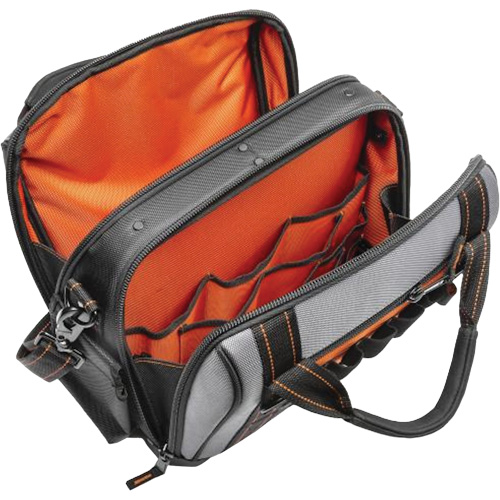 14" Tradesman Closed Top Tool Bag, Polyester, 32 Pockets, Black/Grey Distribution Industrielle GC