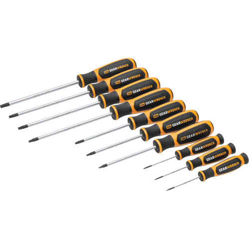 Jeu de tournevis bimat&eacute;riau Torx dans un plateau de rangement en mousse, 10 mcx Distribution Industrielle GC