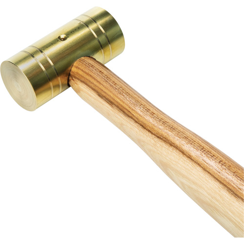 Brass Hammer with Hickory Handle, 1 lbs Head Weight, 11" L Distribution Industrielle GC