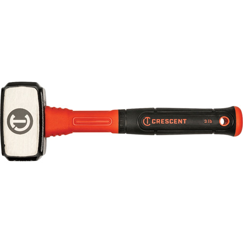 Drilling Hammer, 3 lbs., Fibreglass Handle, 4" L Distribution Industrielle GC