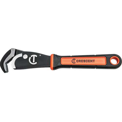 Self-Adjusting Dual Material Pipe Wrench, 1-1/2" Jaw Capacity, 12" Long, Black Oxide Finish, Cushion Handle Distribution Industrielle GC