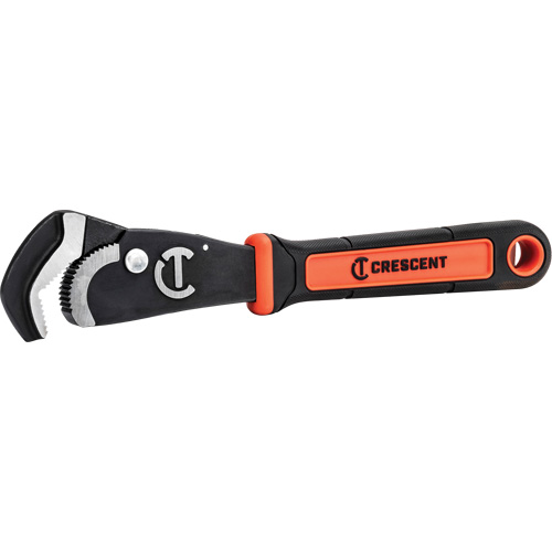 Self-Adjusting Dual Material Pipe Wrench, 1-1/2" Jaw Capacity, 12" Long, Black Oxide Finish, Cushion Handle Distribution Industrielle GC