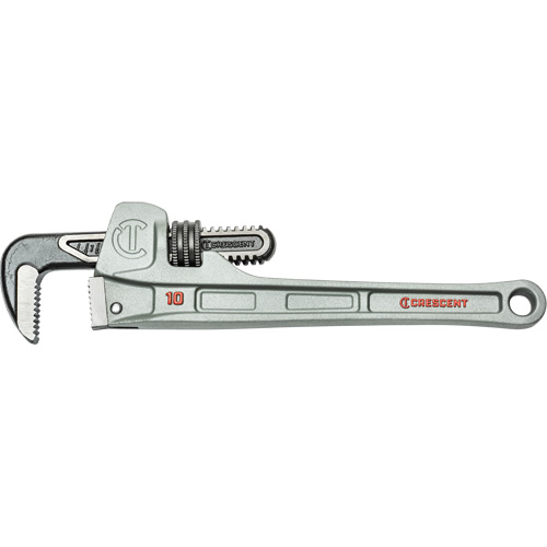 Slim Jaw Pipe Wrench, 1-9/10" Jaw Capacity, 10" Long, Powder Coated Finish, None Handle Distribution Industrielle GC
