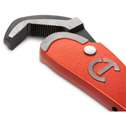 Self-Adjusting Steel Pipe Wrench, 2-1/2" Jaw Capacity, 16" Long, Powder Coated Finish, Non-Ergonomic Handle Distribution Industrielle GC