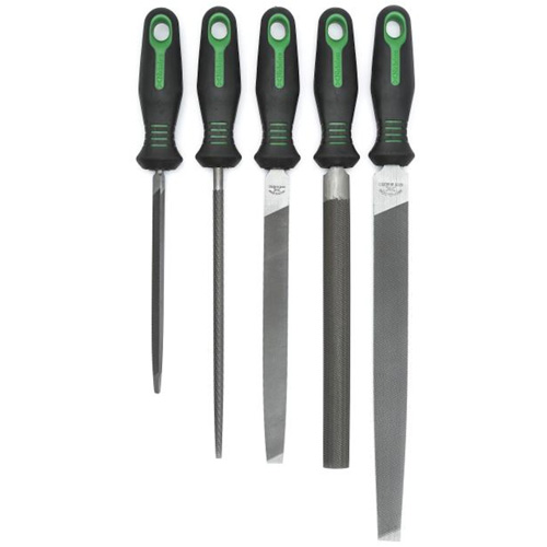 Jeu anniversaire de limes avec manches ergonomiques, 5 pi&egrave;ces Distribution Industrielle GC