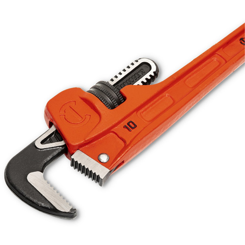 SLIM JAW Pipe Wrench, 1-9/10" Jaw Capacity, 10" Long, Powder Coated Finish, Non-Ergonomic Handle Distribution Industrielle GC