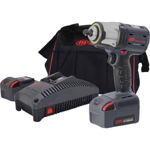 Compact High Torque Cordless Impact Wrench Kit, 20 V, 1/2" Socket Distribution Industrielle GC