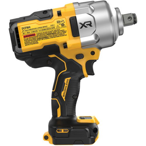 Cl&eacute; &agrave; chocs 3/4" &agrave; couple &eacute;lev&eacute; sans balai sans fil 20V MAX* XR avec enclume &agrave; anneau ouvert, 20 V, Mandrin 3/4" Distribution Industrielle GC
