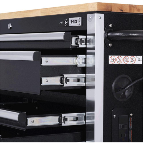HDRC5212 HD Series Roller Cabinet, 12 Drawers, 51-1/4" W x 21" D x 40-3/10" H, Black Distribution Industrielle GC