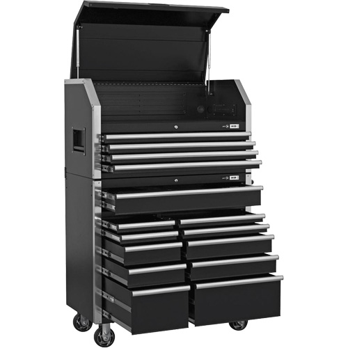 HDCC-4115 Combo boîte &agrave; outils s&eacute;rie HD, 21-1/2" P x 44-1/5" la x 63-3/10" h, Noir Distribution Industrielle GC