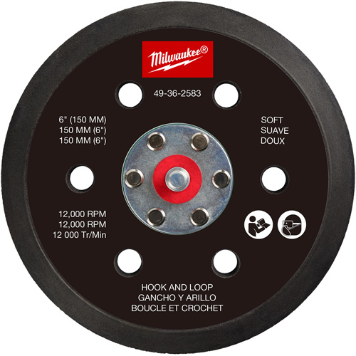 Soft Hook and Loop Sander Backing Pad Distribution Industrielle GC