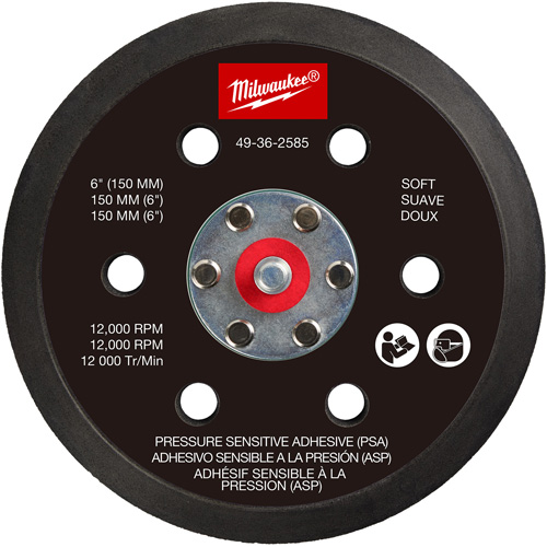 Soft Pressure Sensitive Adhesive Sander Backing Pad Distribution Industrielle GC