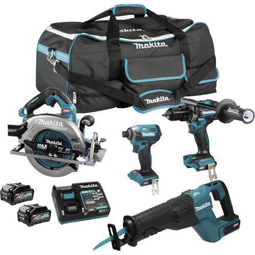 Ensemble 4 outils &agrave; moteur sans balai XGT, Lithium-ion, 40 V Distribution Industrielle GC