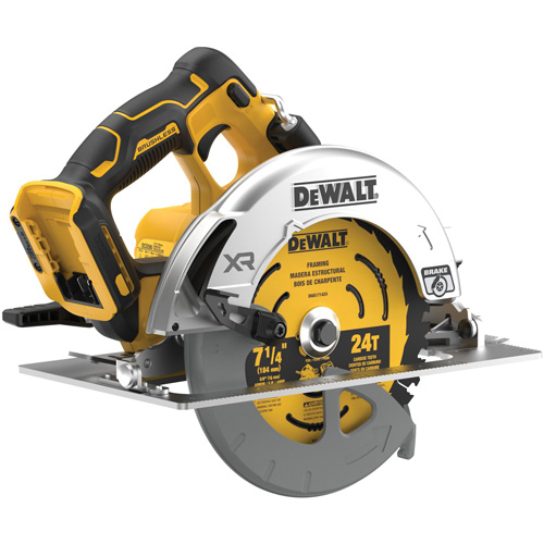 Scie circulaire sans fil et sans balai XR (outil seulement), 7-1/4", 20 V Distribution Industrielle GC