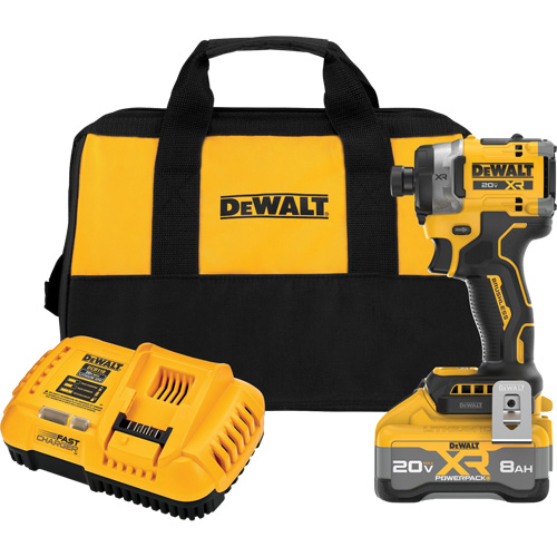 MAX* XR&reg; Brushless Cordless 3-Speed High Torque Impact Driver Kit with XR POWERPACK, 20 V, 1/4" Socket Distribution Industrielle GC