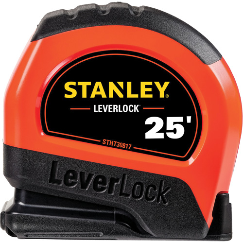 High-Visibility LEVERLOCK&reg; Tape Measure, 25', Imperial Graduations Distribution Industrielle GC