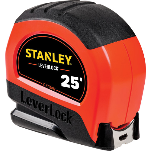High-Visibility LEVERLOCK&reg; Tape Measure, 25', Imperial Graduations Distribution Industrielle GC