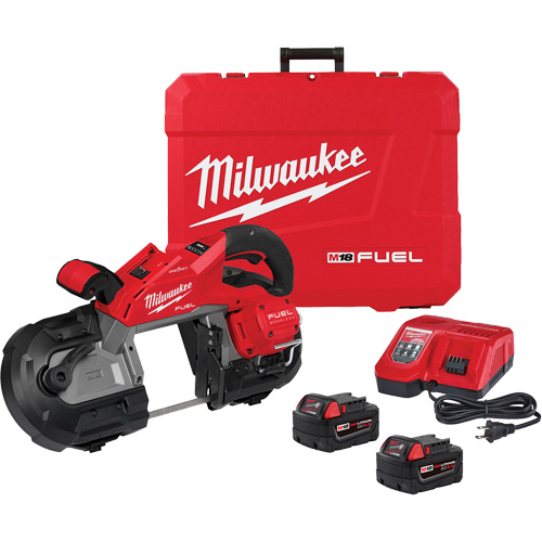 Ensemble de scie &agrave; ruban &agrave; g&acirc;chette double &agrave; coupe profonde M18 Fuel, 18 V, 5" Capacit&eacute; Distribution Industrielle GC