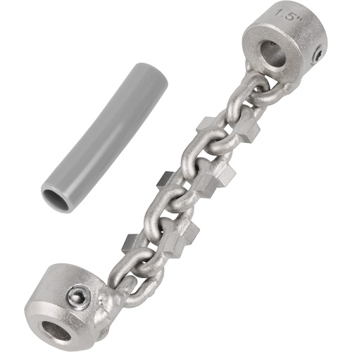 Chaîne de nettoyage de tuyaux de 1-1/4" - 1-1/2" pour c&acirc;ble de serpent &agrave; chaîne de 1/4" Distribution Industrielle GC