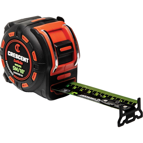 Ruban &agrave; mesurer Shockforce NITE EYE, 1-1/4" x 16'/5 m, Marques de goujon M&eacute;trique/SAE Distribution Industrielle GC