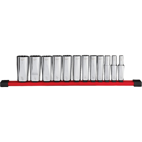 Jeu de douilles profondes SAE &agrave; 12 pans , 12 Mcx, Prise de 3/8", Profond Distribution Industrielle GC
