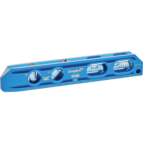 TRUE BLUE&reg; Die Cast Torpedo Level, 8" L, Aluminum, 4 Vials, Magnetic Distribution Industrielle GC