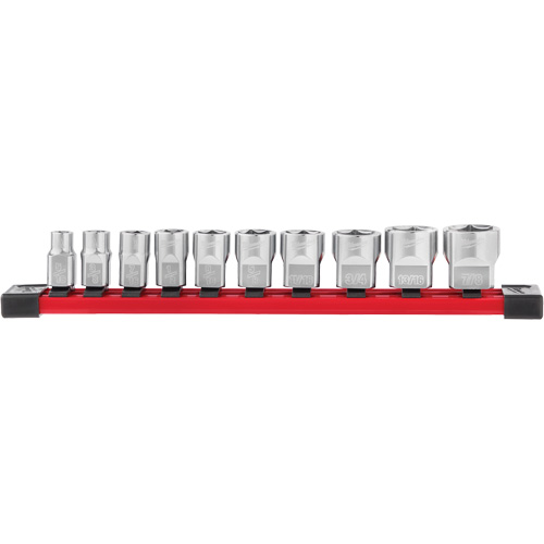SAE Sockets with Four Flat Sides, 10 Pcs, 3/8" Drive Size Distribution Industrielle GC