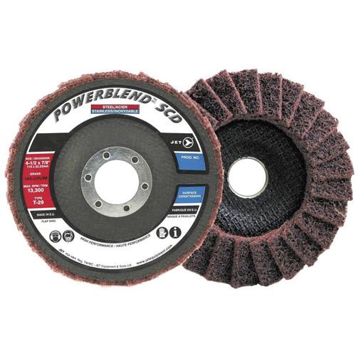 POWERBLEND SCD Surface Conditioning Flap Disc, 5" x 7/8", Type 29, Medium Grit Distribution Industrielle GC
