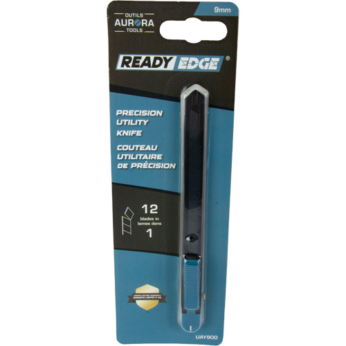 9mm Standard-Duty Knife, Stainless Steel, Plastic Handle Distribution Industrielle GC