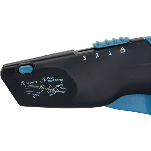 Retractable Safety Knife , Stainless Steel, Heavy-Duty, Plastic/Aluminum Handle Distribution Industrielle GC