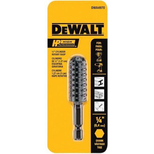 High Performance 1/2" Cylinder Rotary Rasp with 1/4" Hex Shank Distribution Industrielle GC