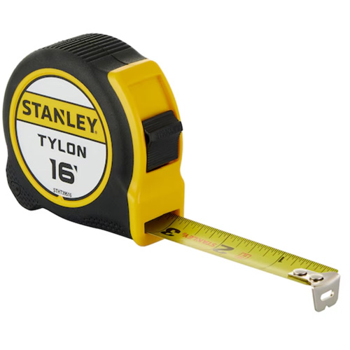 Tylon Tape Measure, 16', Imperial Graduations Distribution Industrielle GC