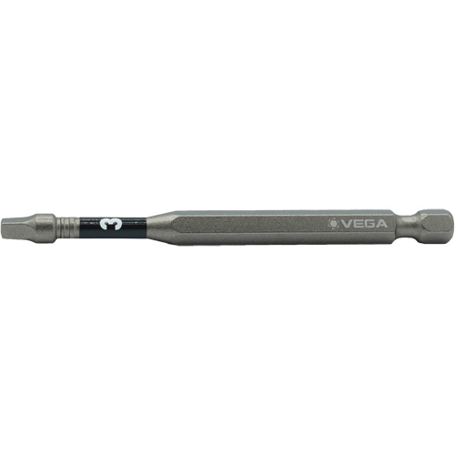 Impactech&reg; Power Bit, Square, #3 Tip, 1/4" Drive Size, 6" Length Distribution Industrielle GC