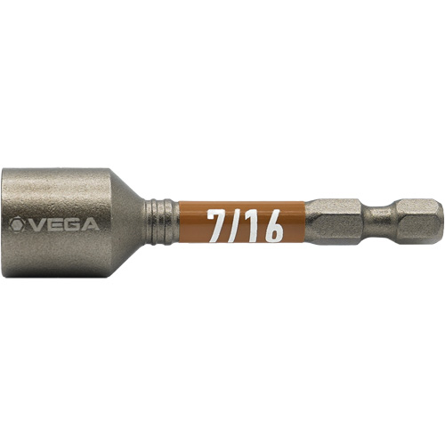 Impactech&reg; Nut Driver, 7/16" Tip, 1/4" Drive, 2-9/16" L, Magnetic Distribution Industrielle GC