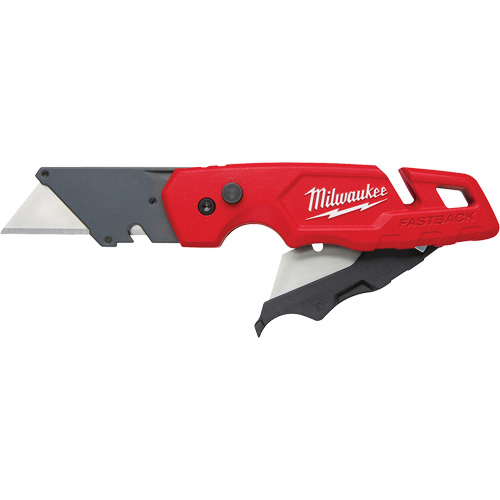 FASTBACK Folding Utility Knife with Blade Storage, Metal Handle Distribution Industrielle GC